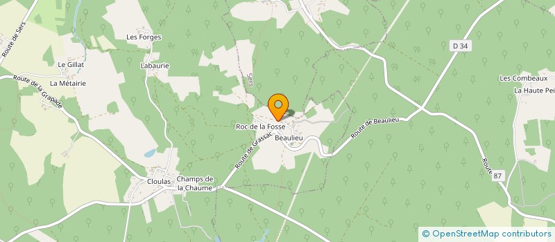 localisation de l'entreprise MADAME FLORENCE DEFONTAINE  DIGNAC