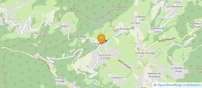 localisation de l'entreprise MADAME FLORENCE DEHONDT  SAINT-MARTIN-D'URIAGE