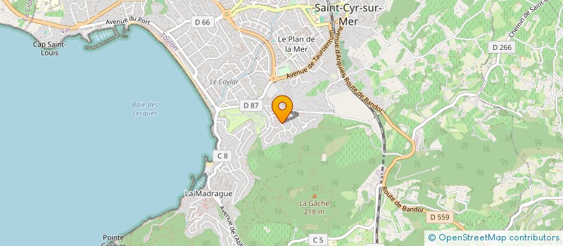localisation de l'entreprise MADAME FLORENCE DELAITRE à SAINT-CYR-SUR-MER
