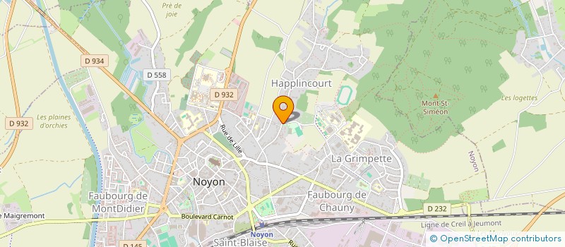 localisation de l'entreprise MADAME FLORENCE DELATTRE à NOYON