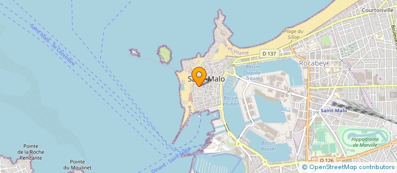 localisation de l'entreprise MADAME FLORENCE DELATTRE  SAINT-MALO