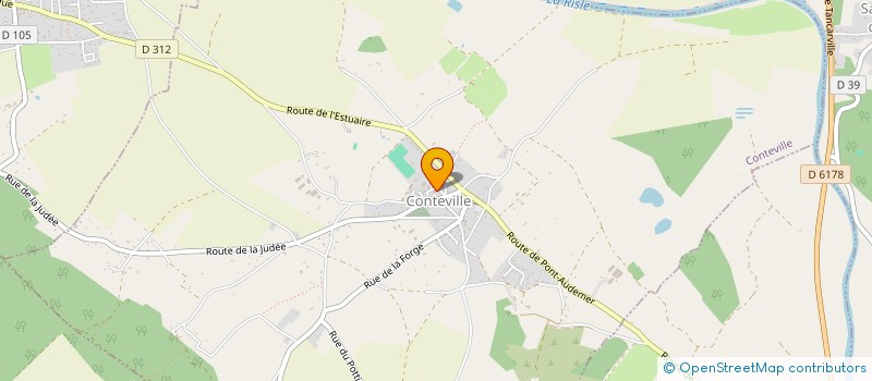 localisation de l'entreprise MADAME FLORENCE DELAUNE  CONTEVILLE