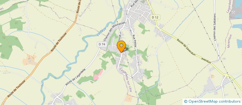 localisation de l'entreprise MADAME FLORENCE DELL'AGNOLO  LAGARDELLE-SUR-LEZE