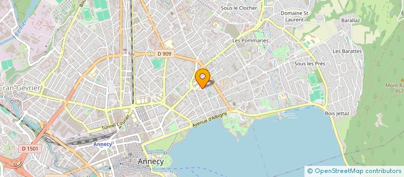 localisation de l'entreprise MADAME FLORENCE DELRUE à ANNECY