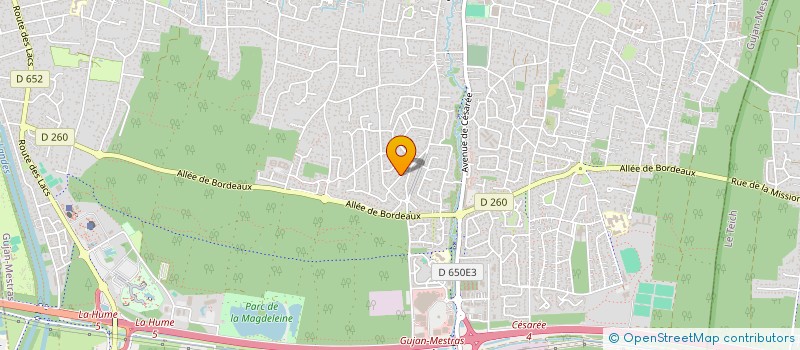 localisation de l'entreprise MADAME FLORENCE DEPARIS  GUJAN-MESTRAS