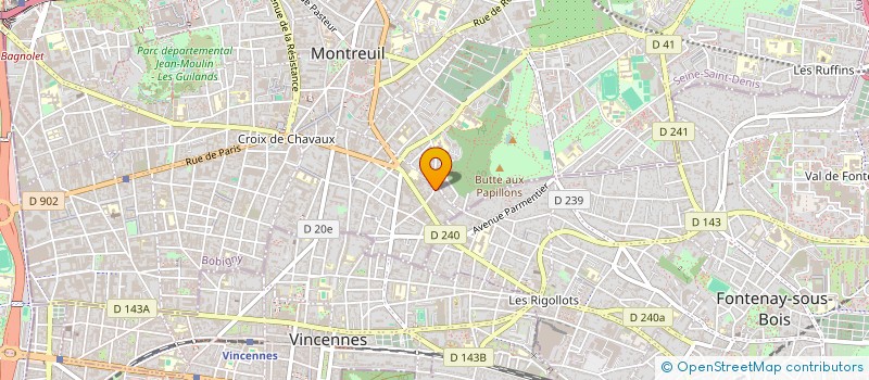 localisation de l'entreprise MADAME FLORENCE DERETZ à MONTREUIL