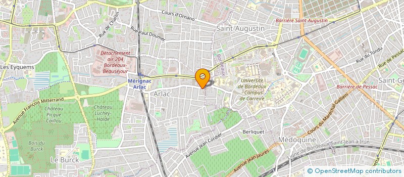 localisation de l'entreprise MADAME FLORENCE DEROS  MERIGNAC