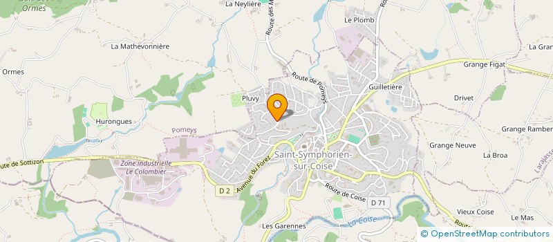 localisation de l'entreprise MADAME FLORENCE DESBROSSE  SAINT-SYMPHORIEN-SUR-COISE