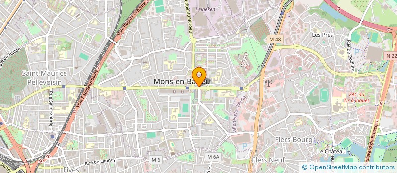 localisation de l'entreprise MADAME FLORENCE DESCAMPS  MONS-EN-BARUL