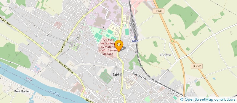 localisation de l'entreprise MADAME FLORENCE DESCHAMPS  GIEN