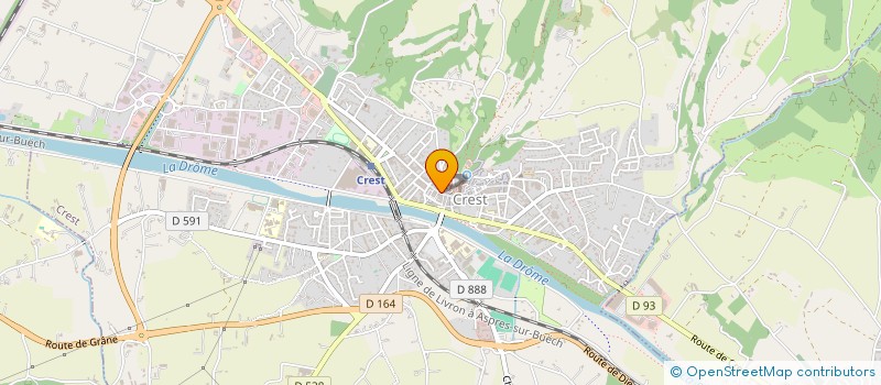 localisation de l'entreprise MADAME FLORENCE DESFORGES  CREST