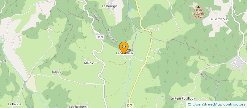 localisation de l'entreprise MADAME FLORENCE DESJARDIN  SUGERES