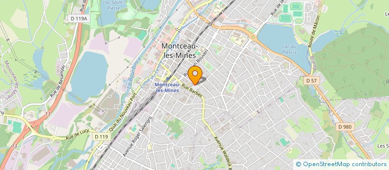 localisation de l'entreprise MADAME FLORENCE DEU  MONTCEAU-LES-MINES