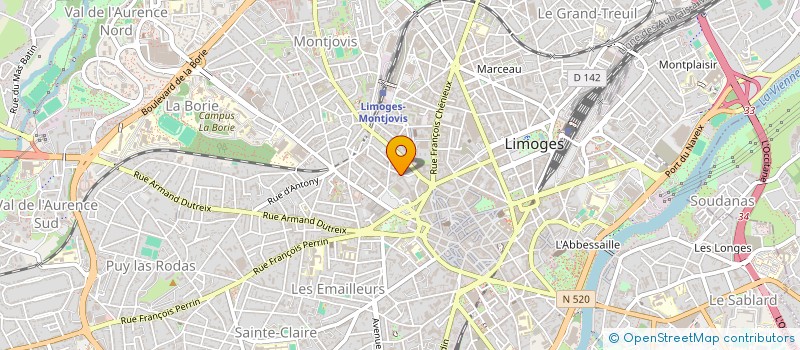 localisation de l'entreprise MADAME FLORENCE DEVESA à LIMOGES