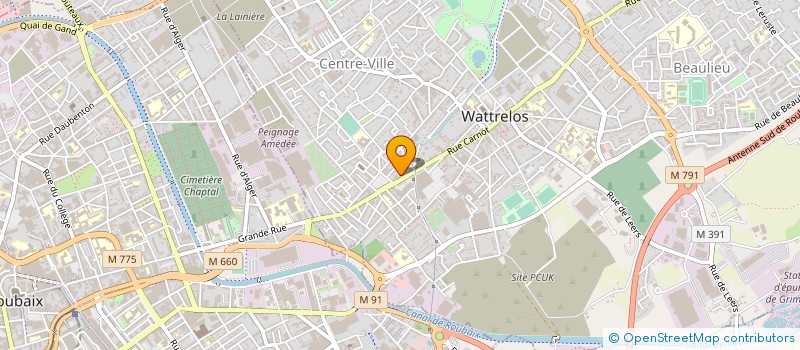 localisation de l'entreprise MADAME FLORENCE DEWATRE  WATTRELOS