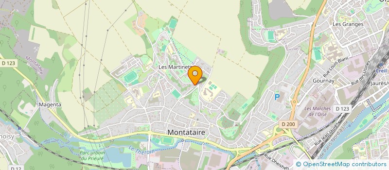 localisation de l'entreprise MADAME FLORENCE DIMITRI  MONTATAIRE