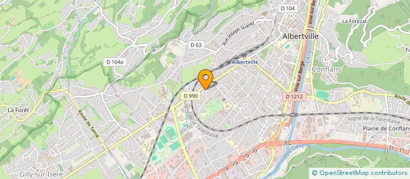 localisation de l'entreprise MADAME FLORENCE DIMITRIOU  ALBERTVILLE