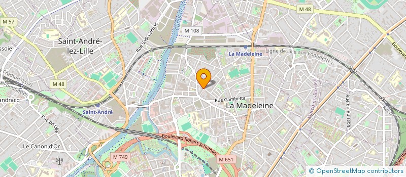 localisation de l'entreprise MADAME FLORENCE DONZE à LA MADELEINE