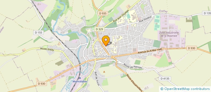 localisation de l'entreprise MADAME FLORENCE DOUCHET à MONTDIDIER