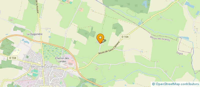 localisation de l'entreprise MADAME FLORENCE DROUAULT  BECON-LES-GRANITS