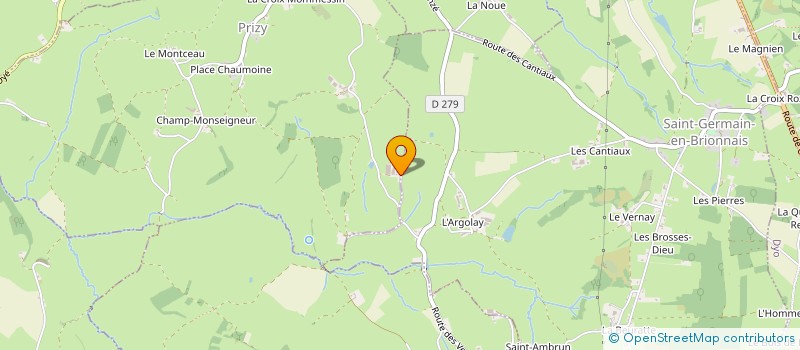 localisation de l'entreprise MADAME FLORENCE DUCERF  PRIZY