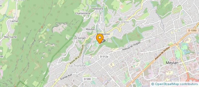 localisation de l'entreprise MADAME FLORENCE DUCLUZAUX  CORENC