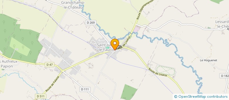 localisation de l'entreprise MADAME FLORENCE DUFOUR  SAINT-PIERRE-EN-AUGE