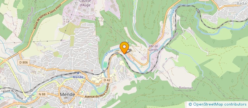 localisation de l'entreprise MADAME FLORENCE DUFOUR  MENDE