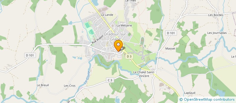 localisation de l'entreprise MADAME FLORENCE DUGNETON à ORADOUR-SUR-GLANE