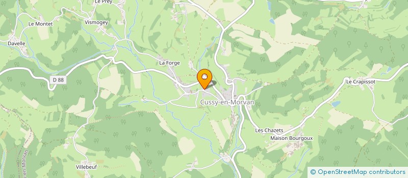 localisation de l'entreprise MADAME FLORENCE DUHEN  CHISSEY-EN-MORVAN