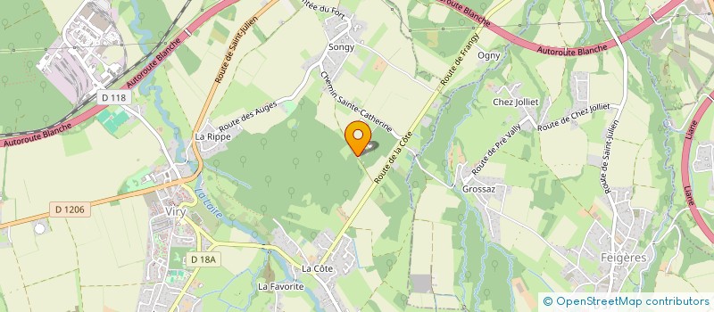 localisation de l'entreprise MADAME FLORENCE DUNAND  VIRY