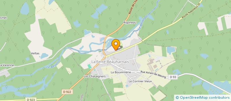 localisation de l'entreprise MADAME FLORENCE DURIEUX  LA FERTE-BEAUHARNAIS