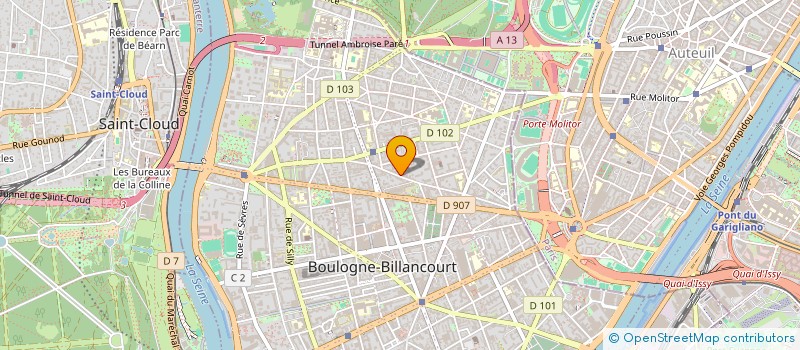 localisation de l'entreprise MADAME FLORENCE DUTRIEUX à BOULOGNE-BILLANCOURT