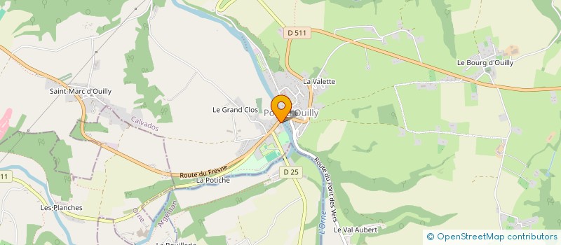 localisation de l'entreprise MADAME FLORENCE DUVAL à PONT-D'OUILLY