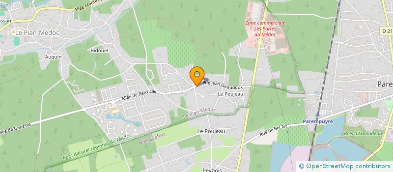 localisation de l'entreprise MADAME FLORENCE DUVERT  LE PIAN-MEDOC