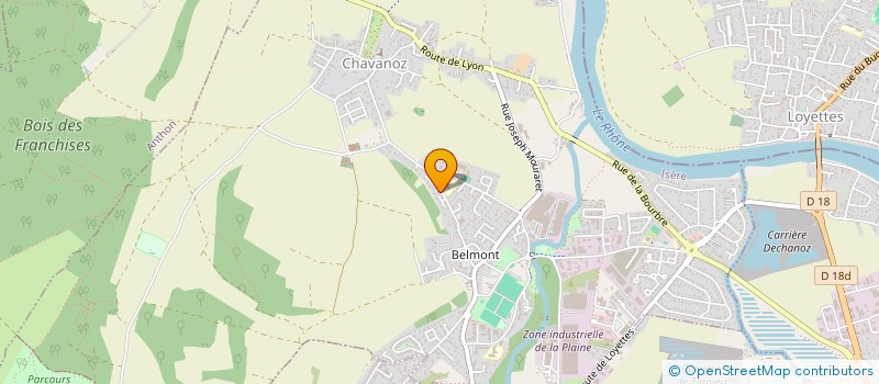 localisation de l'entreprise MADAME FLORENCE ESTEVAN  CHAVANOZ