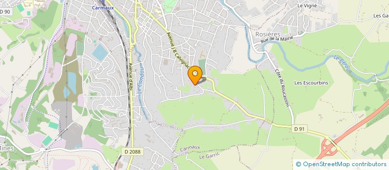 localisation de l'entreprise MADAME FLORENCE FABRE  CARMAUX