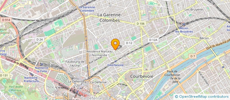 localisation de l'entreprise MADAME FLORENCE FAGE à COURBEVOIE