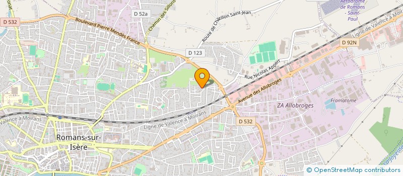 localisation de l'entreprise MADAME FLORENCE FAISSE  ROMANS-SUR-ISERE