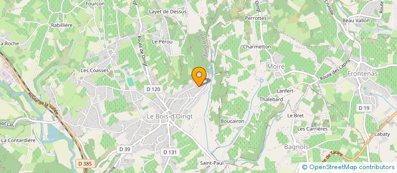 localisation de l'entreprise MADAME FLORENCE FANELLI  VAL D'OINGT