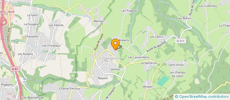 localisation de l'entreprise MADAME FLORENCE FARAONI  TREVIGNIN