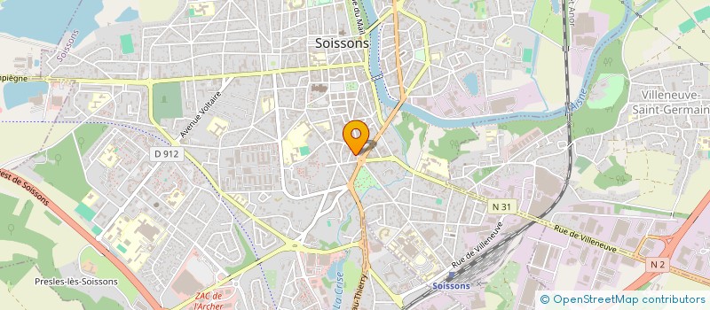 localisation de l'entreprise MADAME FLORENCE FASTREZ à SOISSONS