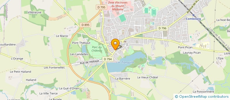 localisation de l'entreprise MADAME FLORENCE FAUREZ  COMBOURG