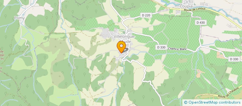 localisation de l'entreprise MADAME FLORENCE FEAUGAS  VILLELONGUE D AUDE