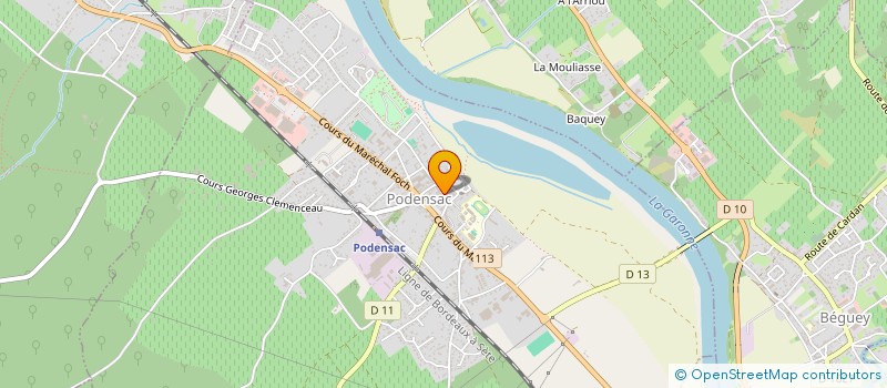 localisation de l'entreprise MADAME FLORENCE FELGINES  PODENSAC