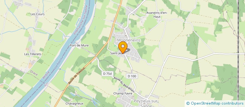 localisation de l'entreprise MADAME FLORENCE FERRAND  MOGNENEINS