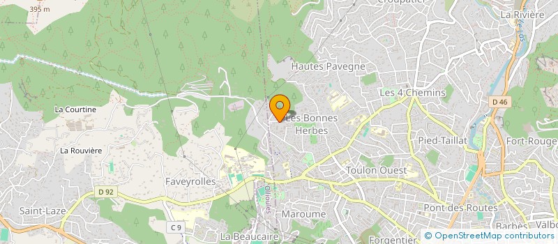 localisation de l'entreprise MADAME FLORENCE FEUNTEUN  TOULON