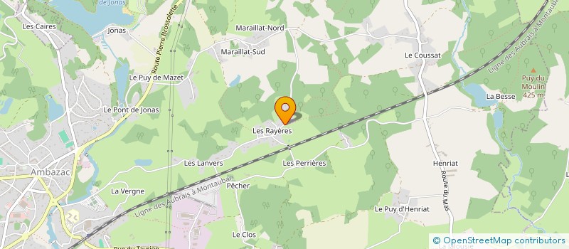 localisation de l'entreprise MADAME FLORENCE FLORENCE MALLON  AMBAZAC