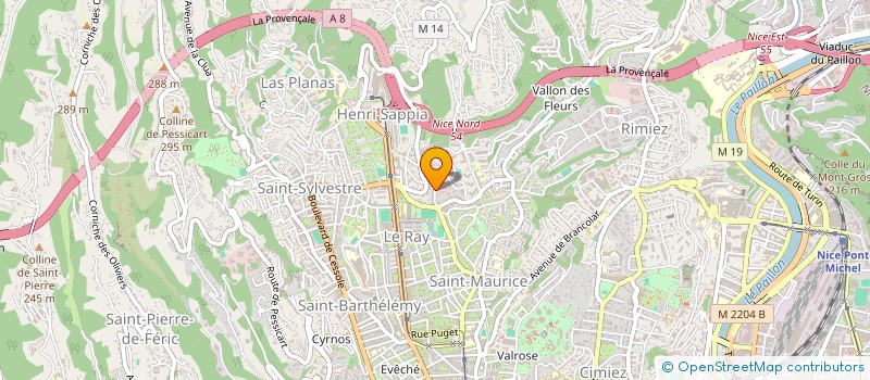 localisation de l'entreprise MADAME FLORENCE FORISSIER à NICE