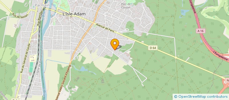 localisation de l'entreprise MADAME FLORENCE FOURNIER à L'ISLE-ADAM